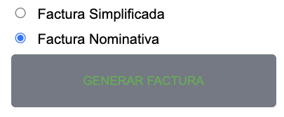 Elegir tipo de factura